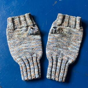 Striped Fingerless Gloves